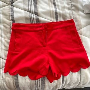 Ruffled Red Francesa’s Dress Shorts